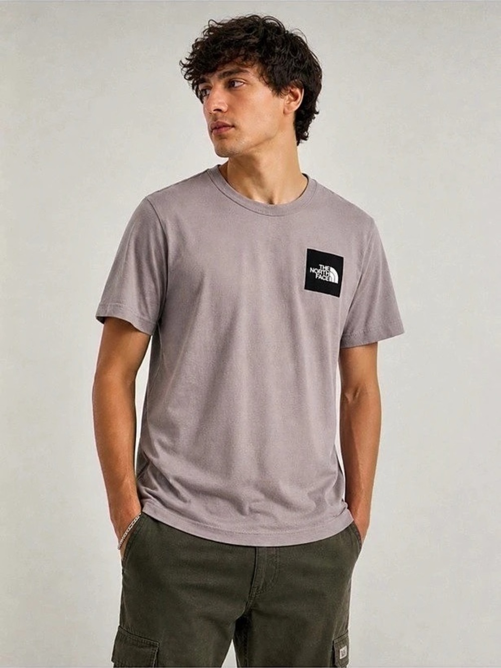 The North Face Men’s Evolution Floral Box Short-Sleeve Tee Gray Medium